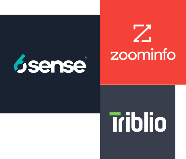 6sense, zoominfo, and triblio
